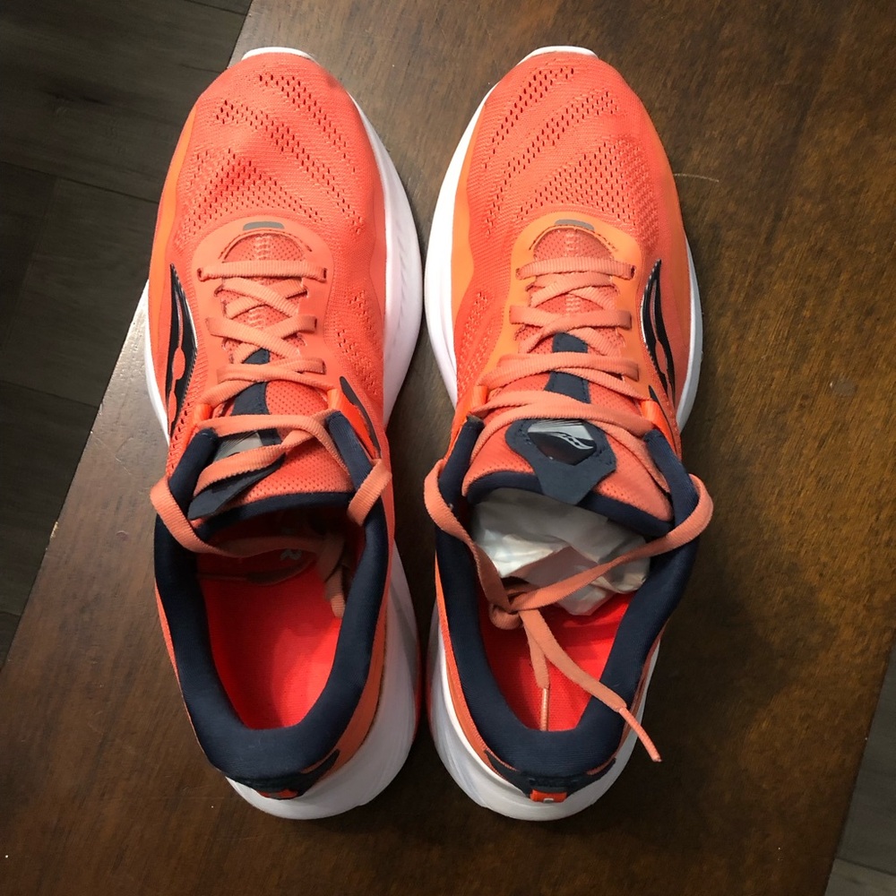 Women’s Saucony Guide 15 ‘Coral Orange/Navy size 10.5 - Picture 7 of 9